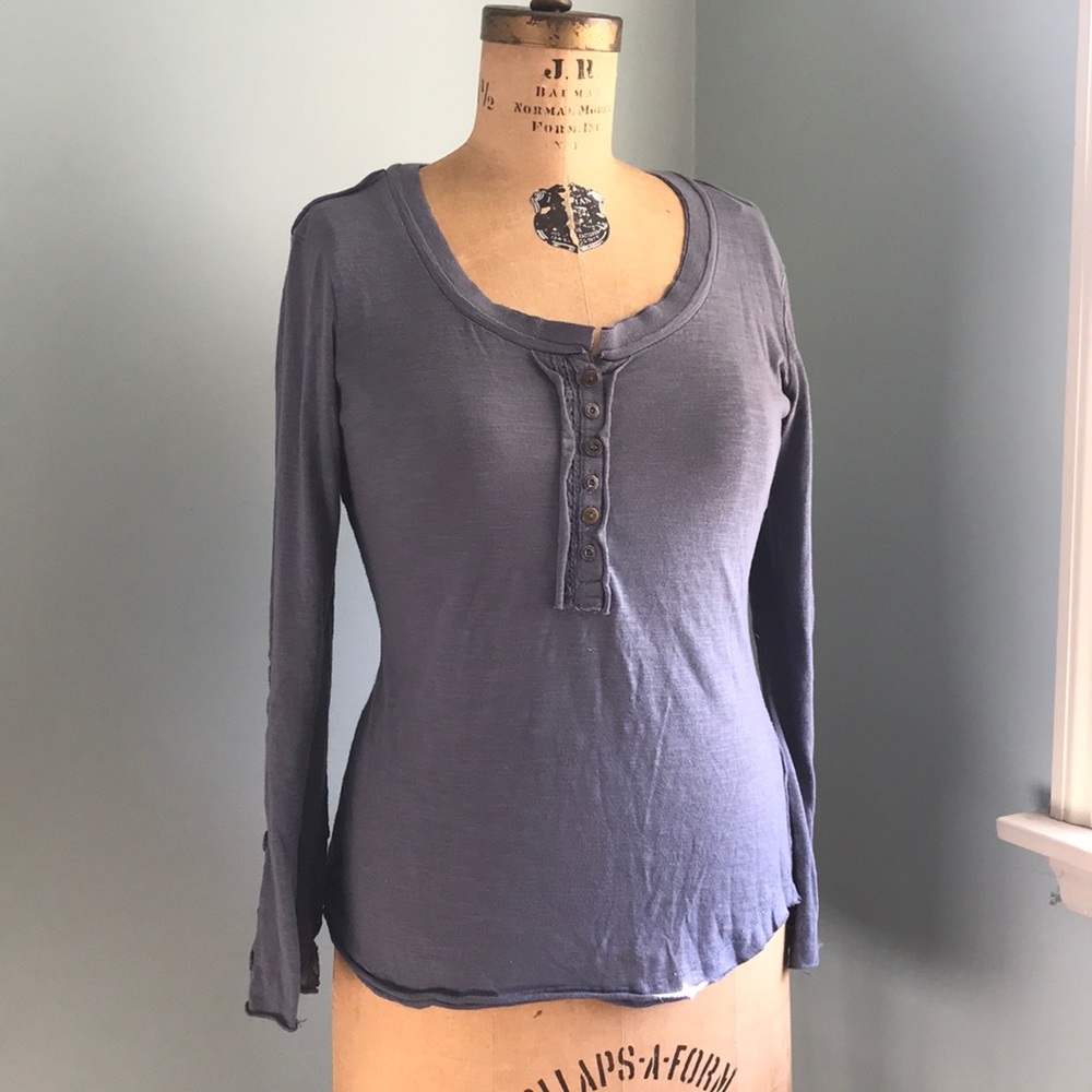 ABS Allen Schwartz Boho Knit Top Sz M